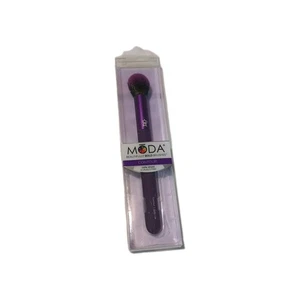 MODA PRO:  PROF MAKEUP CONTOUR BRUSH.  METALLIC PURPLE. ORG $20 SALE $14 - Picture 1 of 2