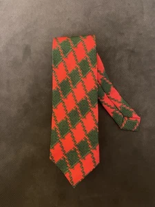 Dec. 25th Christmas Holiday Tie Men’s - Green/Red 55” X 2.5” Skinny - Picture 1 of 4