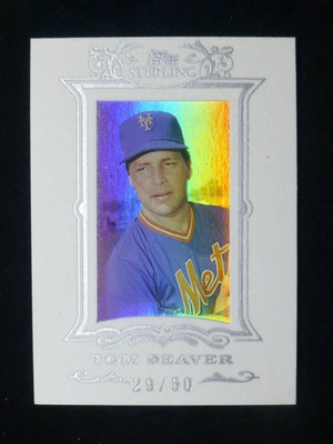 2007 Topps Sterling Tom Seaver White Suede /50 HOF - Image 1 of 2
