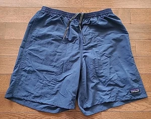 Patagonia Men's Baggies Longs 7" Inseam Blue Size Medium Swim Trunks Lined - Picture 1 of 10