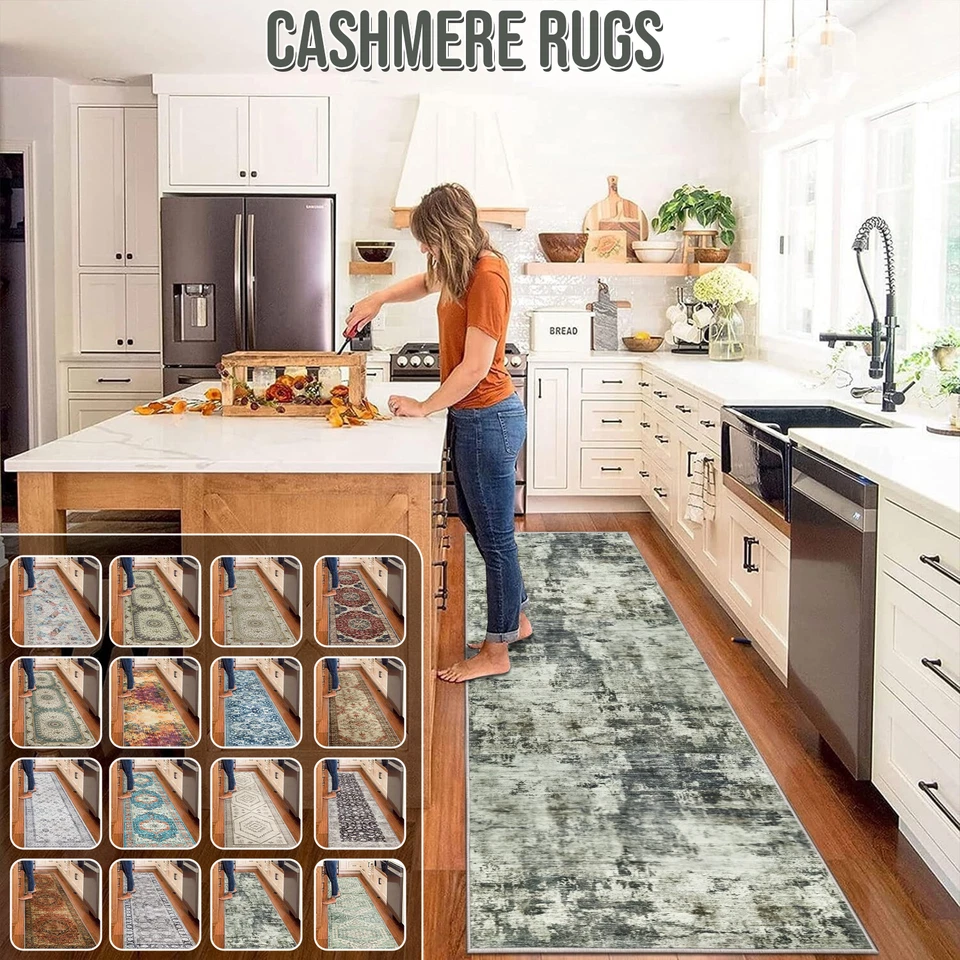 Non Slip Long Hallway Runner Rug Bedroom Carpet Washable Rugs Kitchen Floor Mats - Image 1 of 1