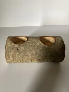 Tea light Candle Holder Natural Tree Log Home Decor - Picture 1 of 5