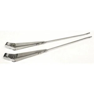 1955-1957 Chevy Golden Star Chrome Finish One-Fifty Series Wiper Arm Pair New - Bild 1 von 1