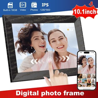 10.1 inch WIFI Digital Picture Frame 16GB HD IPS Touch Screen Uhale APP Control - Image 1 of 4