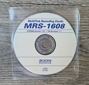 ZOOM MRS-1608 CD BACKUP FACTORY RESET RESTORE & VERSION 1.07 UPGRADE SOFTWARE CD - Picture 1 of 1