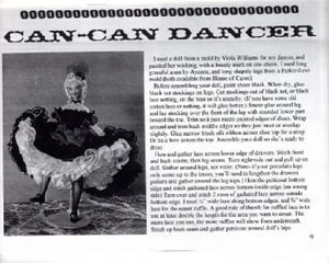 Puppenhaus Puppenmuster im Maßstab 1:12 ~ CAN CAN DANCER PS 573  - Bild 1 von 1