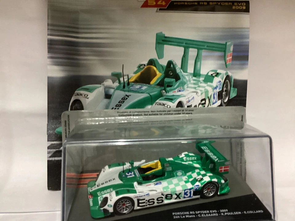 IXO PORSCHE RS SPIDER EVO 2009;, 24h LE Mans  die-cast 1/43, Nuova in teca - Immagine 1 di 4