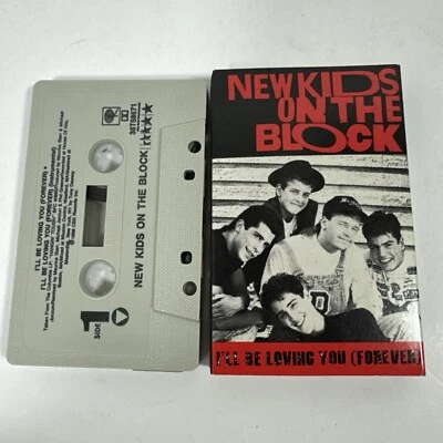 NEW KIDS ON THE BLOCK - I'LL BE LOVING YOU FOREVER - COLUMBIA  - CASSETTE TAPE - Image 1 of 2