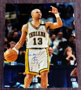 MARK JACKSON Signed Indiana PACERS 16x20 PHOTO Beckett Auth. BAS w/ Inscrip - Picture 1 of 3
