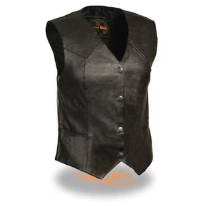 MILWAUKEE LEDER DAMEN PREMIUM GEFRÄSTES RINDSLEDER 1,2-1,3mm LEDERWESTE - SICHER - Bild 1 von 2