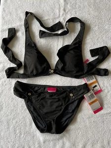 Betsey Johnson Little Black Layer cake Bikini Sz Small - Picture 1 of 6