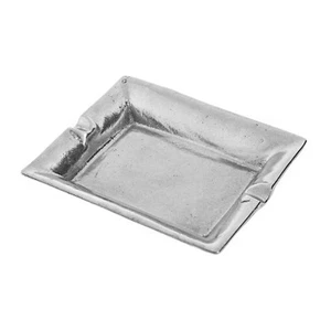 Posacenere rettangolare in metallo, fatto a mano in alluminio massiccio - 6,7''x 5,5'' - Foto 1 di 4