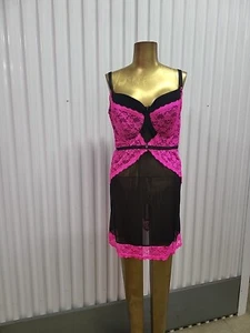 Smart & Sexy Lace Nightie Bustier Size 40D XL-XXL With Stretch Never Worn - Picture 1 of 4