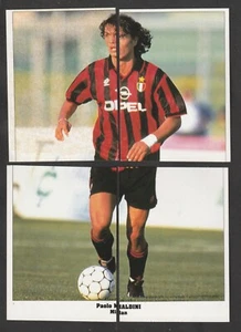 TOP PLAYER 4 FIGURINE CALCIATORI SERVICE LINE EUROCUPS 1994-95 MILAN MALDINI - Bild 1 von 2