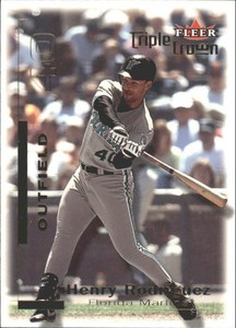 2001 Fleer Triple Crown Baseball Card #3 Henry Rodriguez 