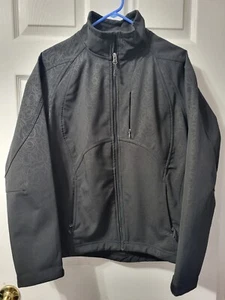 Double Diamond Jacket Coat Shell Womens Black Size XL - Picture 1 of 12