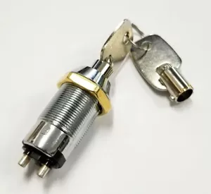 NUEVO SPST Llave Tubular Momentary Tipo Barril Interruptor Llave Extraíble en Posición APAGADA - Imagen 1 de 2
