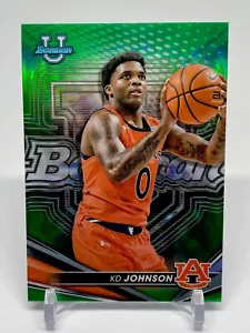KD Johnson 2022-23 Bowman U Best GREEN REFRACTOR /99 Auburn Tigers #78 - Picture 1 of 2