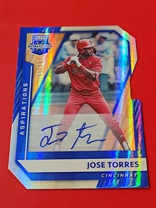 Jose Torres 2021 Elite Extra Edition Aspirations Auto 45/92 , Cincinnati Reds - Picture 1 of 7