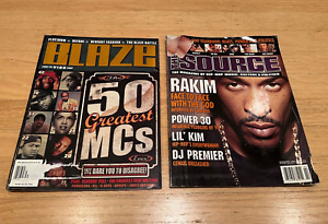 Vintage 1998-1999 The Source Blaze Magazine Hip-Hop Rap Book Set Rakim