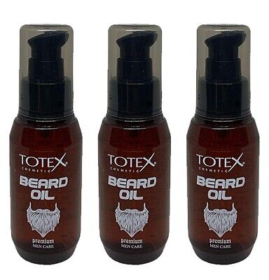 Totex Cosmetics Beard Oil 75ml Premium Men Care Bartöl I - 3 Stück • 24.90€