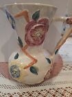 Vintage Large Luster Jug 9ins Tall By Arther Wood England Floral Pattern 