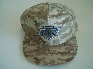 LOS ANGELES KINGS CAMO 00S GOLF BEACH SNAPBACK HAT CAP VINTAGE S5 - Picture 1 of 5