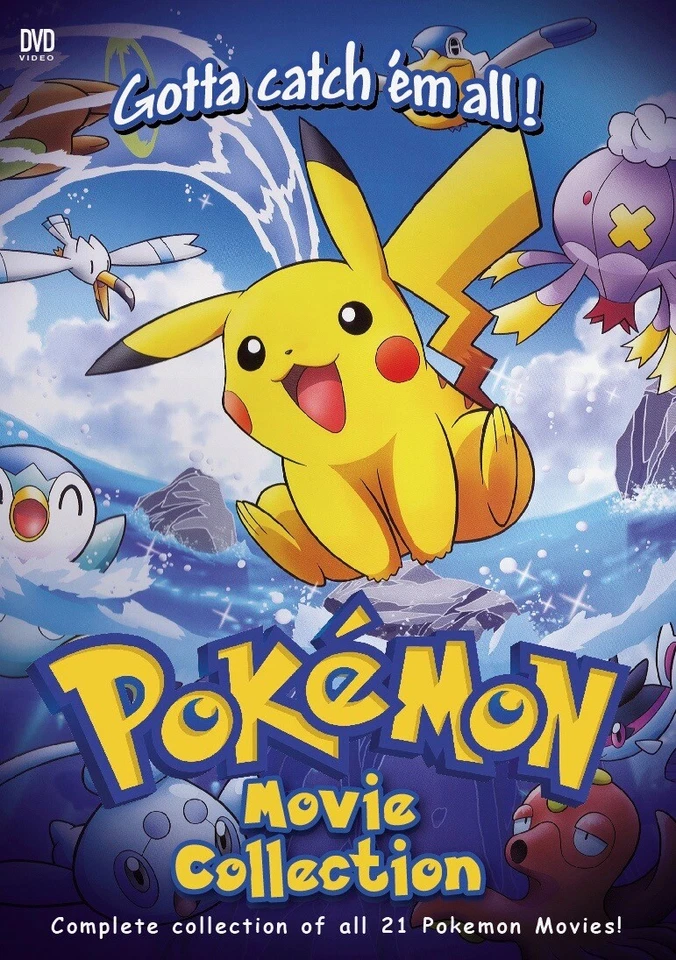 Anime DVD Pokemon 21 in 1 Movie Collection English Sub & All Region Japan DD