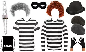 BURGLAR PICK N' CHOOSE KIDS ADULT WORLD BOOK DAY ROBBER GANGSTER FANCY DRESS LOT - Picture 1 of 19