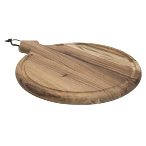 T&G Tavola in Legno Barocco con Manico Rotondo 1 x 30 cm, Legno di Acacia - Foto 1 di 1