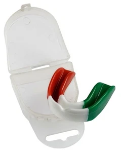 EINZELNE TRIKOLORE KICKBOXEN KARATE FLAG ITALY GUM SHIELD BOXEN - Bild 1 von 1