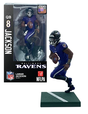 Lamar Jackson (Baltimore Ravens) Imports Dragon NFL 6" Figure Series 1 Cover