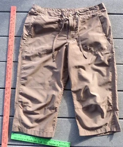 Columbia Sportswear Co. Brown Capri Pants Drawstring Women's Small Cotton/Nylon - Picture 1 of 3