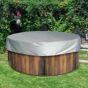 Round Swimming Pool Cover Bathtub Cover Outdoor Anti-UV Protector Hot Tub Dust - Picture 1 of 36