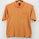 Van Heusen Mens Button Up SS Collared Polo Shirt 2XL Multicolor Striped
