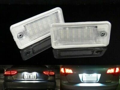 2x White 6000K 18-SMD LED License Plate Lights For 2004-2009 Audi A3 S3 S4 B6 B7 - Image 1 of 4