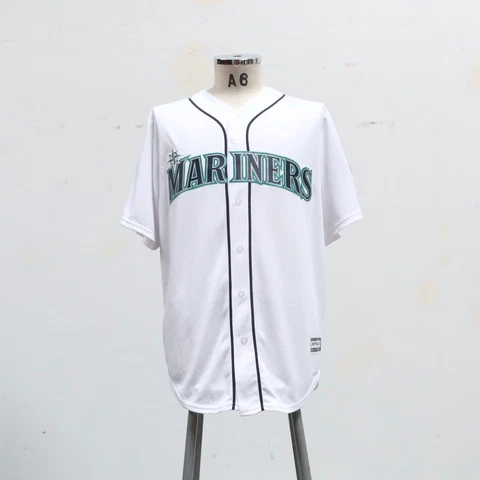 Seattle Mariners Robinson Cano Baseball Jersey Size L Majestic Cool Base Vtg Cover