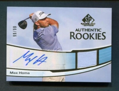 2024 Upper Deck SP Game Used Max Homa Authentic Rookies Relic Auto 99/99 - Image 1 of 2