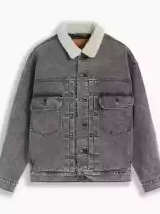 Levi's 85242-0010 Herren Jeans Sherpa Jeansjacke Modern Grau Jacke (Größe XL) - Bild 1 von 4