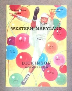 DICKINSON COLLEGE (PA) @ WESTERN MARYLAND COLLEGE FOOTBALL PROGRAMM - 1954 - EX - Bild 1 von 1