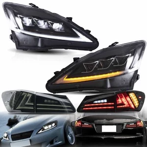 2 Juegos VLAND LED Faros & Luces traseras para Lexus IS250 IS350 ISF 2006-2014 - Imagen 1 de 13