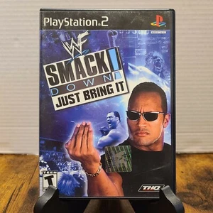 WWE SmackDown Just Bring It 2002 Sony PlayStation 2 Complete - Picture 1 of 9