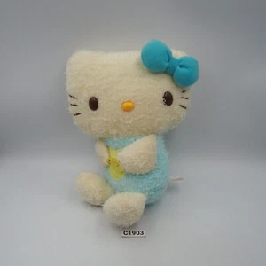 Hello Kitty C1903 Blue Button Sanrio Smiles 2004 Plush 6" Toy Doll Japan - Picture 1 of 7