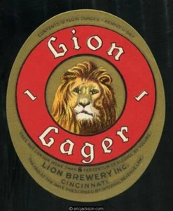 Lion Brewery Inc. Cincinnati, Ohio. Löwen Lager. 12 oz. Enthält nicht - Bild 1 von 1