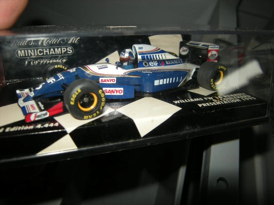1:43 Minichamps F1 Williams FW 16 Renault D. Coulthard Presentation 1995 in VP - Bild 1 von 1