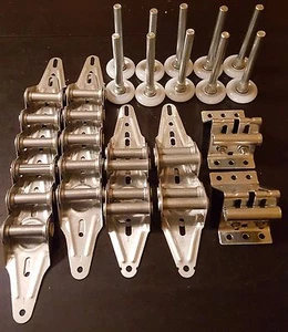 Kit de herrajes para puerta de garaje - resistente ligero - 16x7 o 18x7 - rodillos, bisagras, soportes - Imagen 1 de 2