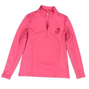 Peter Millar Kalos Golf Club 50 UPF Wicking 3/4 Zip Pink Size S Shirt Top