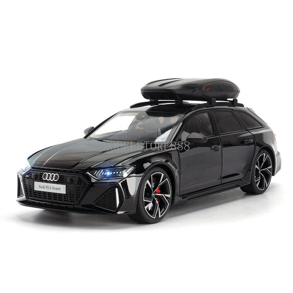 1/18 Diecast Vehicle Audi RS6 Avant Model Car Toy Collectible Sound Light Toy - Image 1 of 4