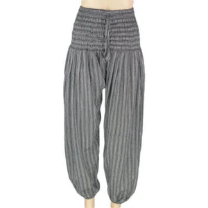 Stripe Harem Pant - Black - Picture 1 of 3