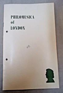 Philomusica of London Programme - Queen Elizabeth Hall - 1969 - Vintage Retro - Picture 1 of 6